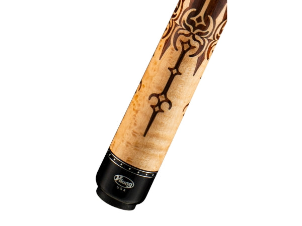 Viking Cue Motore MT0604 Pool Cue | 50 East Indian Rosewood & Premium Birdseye Inlays