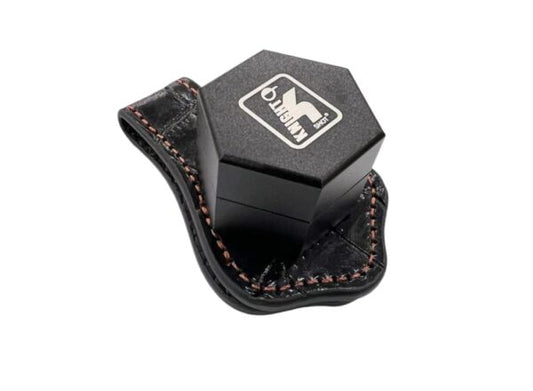 Knight Shot Chalk Holder Black K1 with Leather Clip Holder – Durable & Convenient Accessory for Billiards