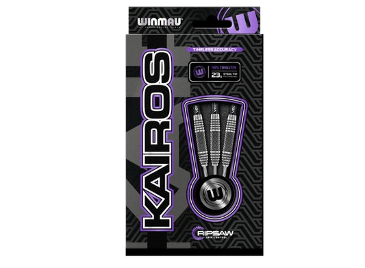 Winmau Kairos 2 90% Tungsten Steel Tip Darts | Professional 24g Precision Set (3pcs)