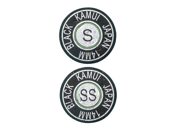 Kamui Standard Black Cue Tip – 13mm & 14mm (Super Soft/Soft/Medium/Hard)