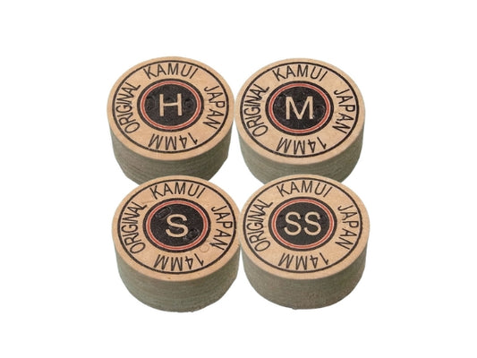 Kamui Standard Original Cue Tip – 13mm & 14mm (Super Soft/Soft/Medium/Hard)