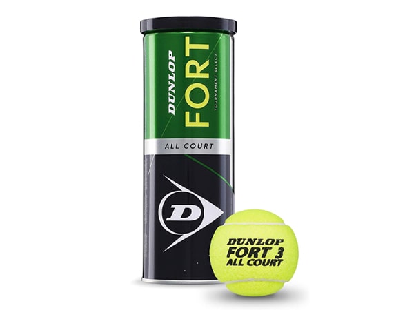 Dunlop Fort All Court Tennis Balls – 3pcs Tube | ITF Approved for All Surfaces