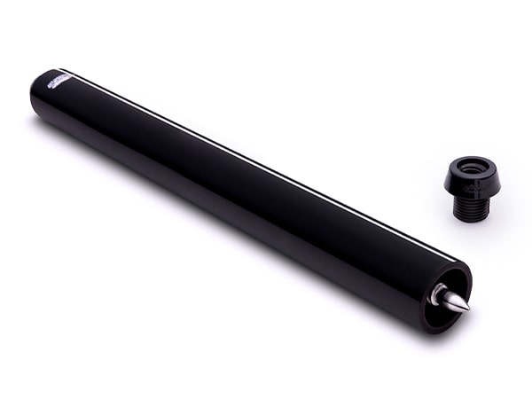 Predator QR-2 Pool Cue Extension with Bumper – High-Gloss Black, Radial Joint | Precision Fit for Enhanced Reach