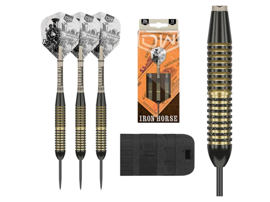 Dart World Iron Horse Steel Tip Darts Brass 22g (3pcs)