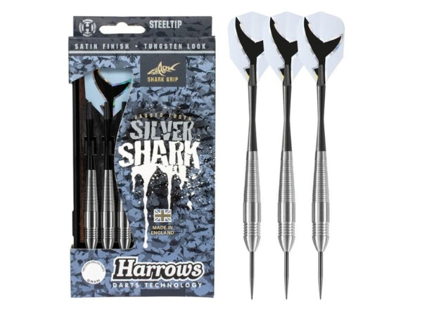 Harrows Silver Shark Steel Tip Darts – 23g