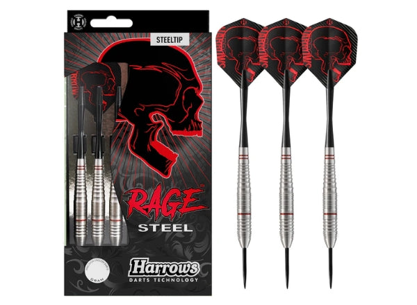 Harrows Rage Steel Tip Darts - 23g