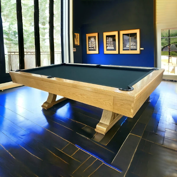 Knight Shot Athena Handicraft Pool Table 8ft. in Natural Oak