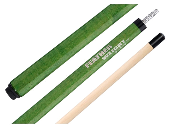 Jacoby Feather Weight Break Cue, Green W/ One 13mm Canadian Rock Maple Shaft Radial Joint