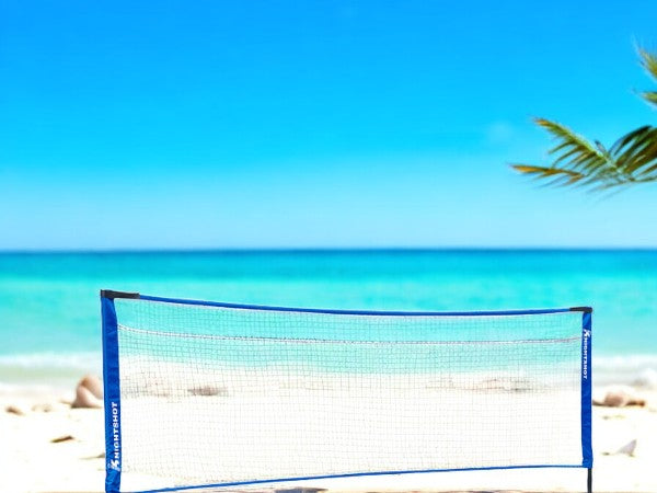 Knight Shot Badminton Post with Net – Portable Setup for Outdoor Games