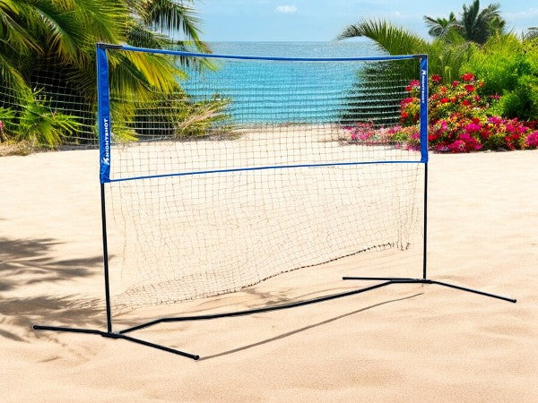 Knight Shot Badminton Post with Net and Carry Bag for Portability