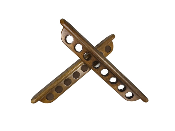Knight Shot Wall Cue Rack | 8pcs Cues | Oak Finishing