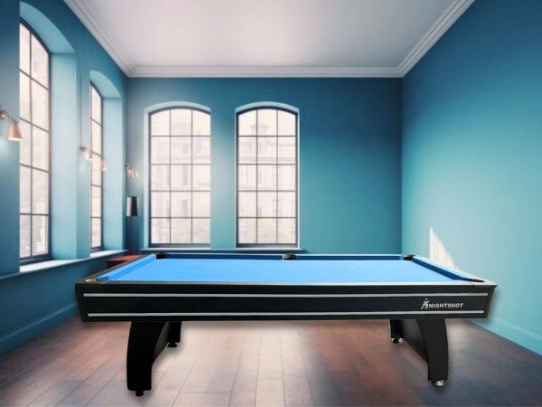 Knight Shot Home I Pool Table – 8ft | Black Finish | Ball Return System