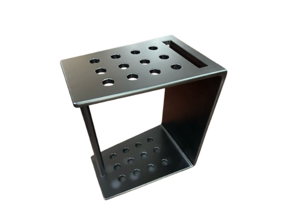 Knight Shot Trapezoid 1 Cue Stand 12pcs Cue + Triangle Holder Matte Black