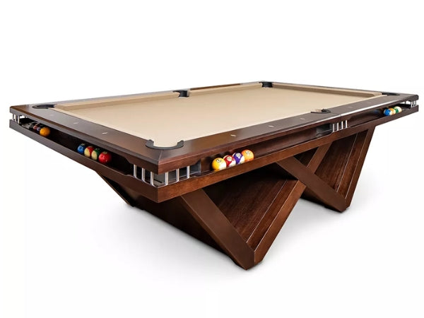 Presidential Wilson 8ft Pool Table | Ash Brown Finishing | Drop Pocket