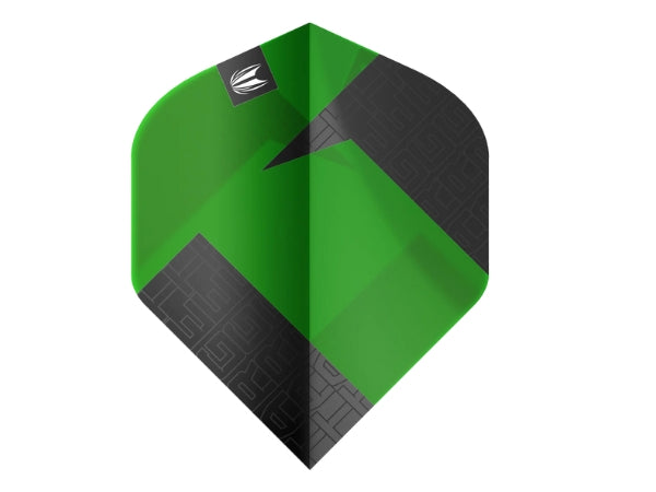 Target Tag Black & Green No2 Dart Flights