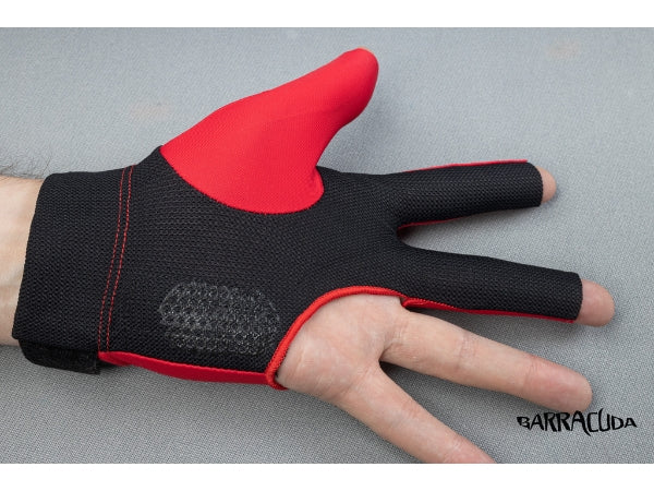 Barracuda Billiard Glove | Right Hand | Red