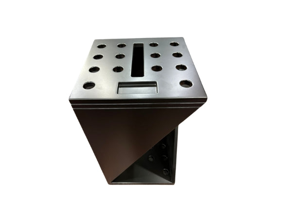 Knight Shot Square Cue Stand 14pcs Cue + Triangle & Chalk Holder Matte Black