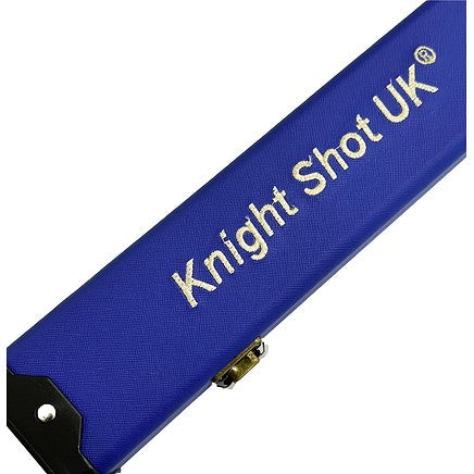 Knight Shot Snooker Hard Case 48" | Blue Black PU Leather | For 2pc & 3/4 Jointed Snooker Cues | FB815