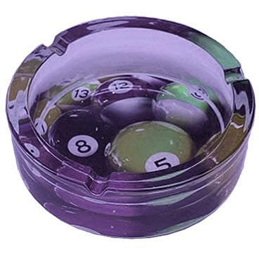 Knight Shot Ashtray Round Crystal 13cm