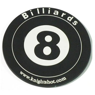 Rubber Coaster With 8 Ball Design
