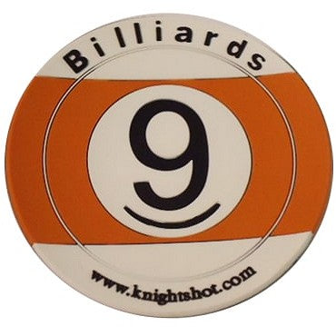Rubber Coaster With 9 Ball Design