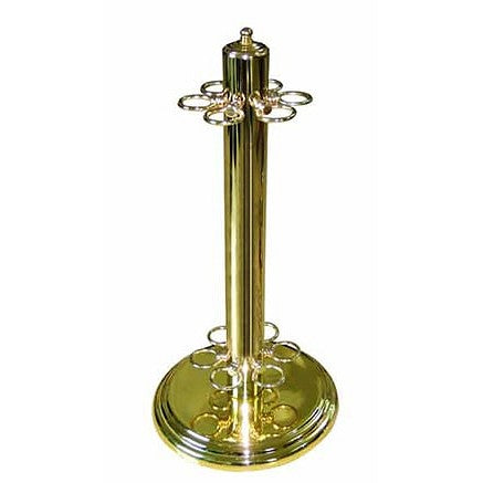 Knight Shot Steel Cue Stand | 6pcs | Gold Finish