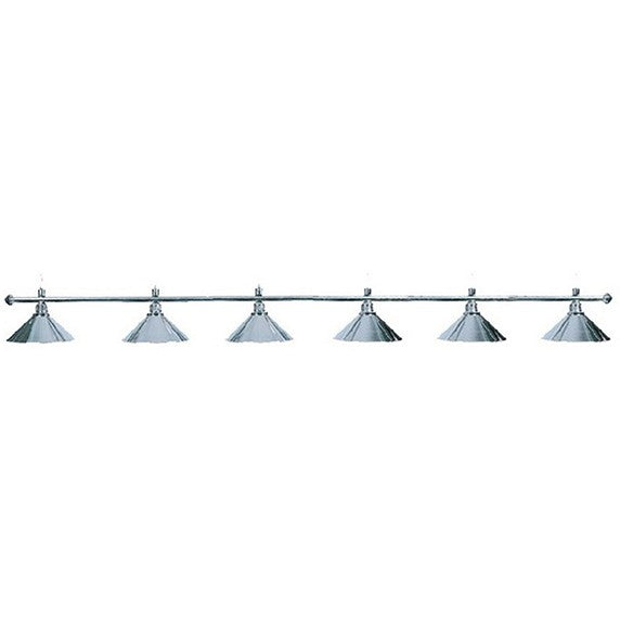 Knight Shot Pool/Snooker Lights 6 Shades - Silver