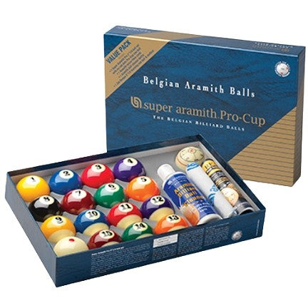 Aramith Pro-Cup Pool Ball Set Value Pack