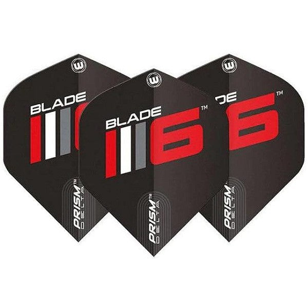Winmau Prism Delta Blade 6 Standard Black Dart Flights