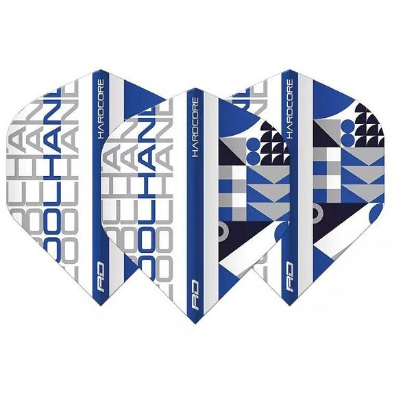 Red Dragon Hardcore Cool Hand Stack White & Blue Dart Flights