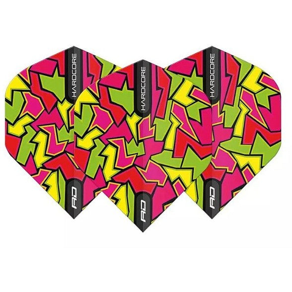 Red Dragon Hardcore Radical Crackle Red Dart Flights