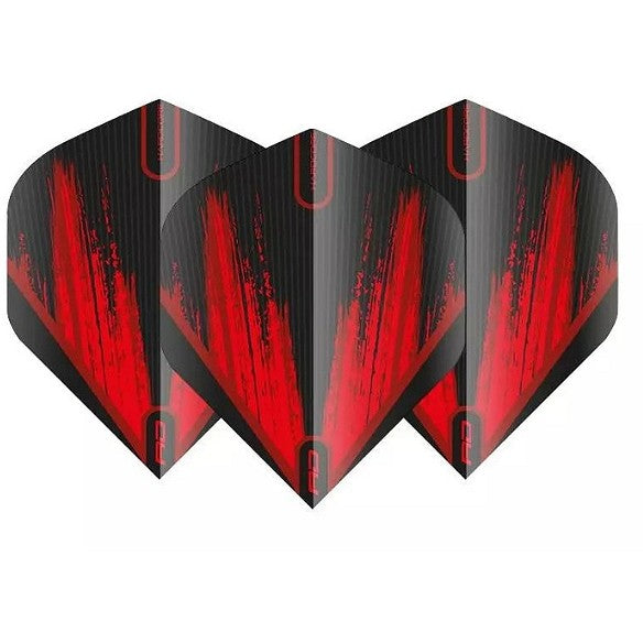 Red Dragon Hardcore Radical Red & Black Dart Flights