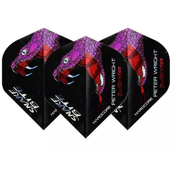 Red Dragon Peter Wright Snakebite Hardcore Holographic Dart Flights