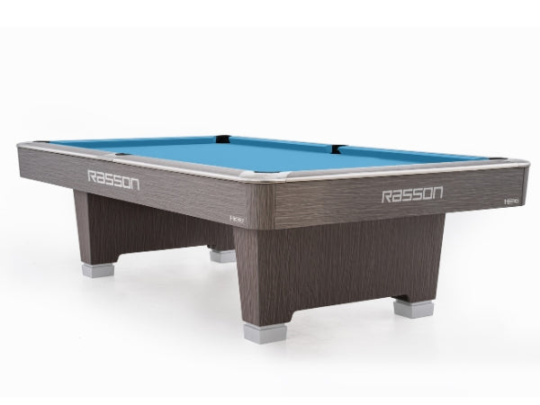 Rasson Hero 9ft Pool Table Ball Return – Sarum Grey & Strong Black Finish