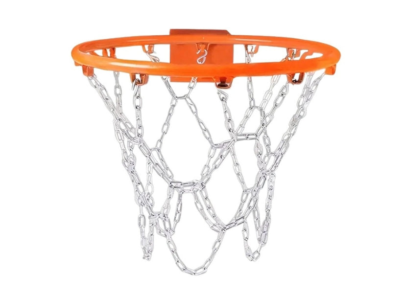 Basketball Chain Net – Galvanized Steel | Outdoor Heavy-Duty Round Design
