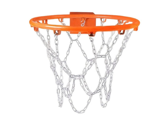 Basketball Chain Net – Galvanized Steel | Outdoor Heavy-Duty Round Design