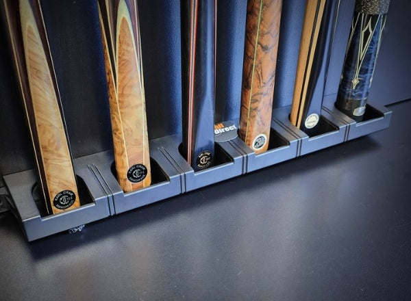 8 Ball Direct Safe Grip Pool Cue Rack – Holds 6 Cues | Secure & Stylish Storage