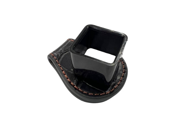 Knight Shot Chalk Holder Black K7 with Leather Clip Holder – Durable and Convenient Cue Accessory