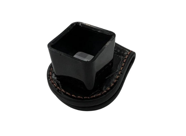 Knight Shot Chalk Holder Black K7 with Leather Clip Holder – Durable and Convenient Cue Accessory