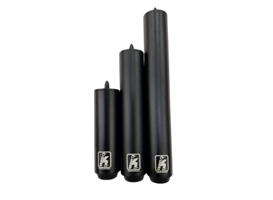 Knight Shot Aluminum Cue Extension – Black | Quick Release | 4", 6" & 8" Sizes
