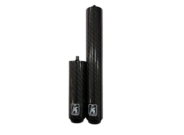 Knight Shot Carbon Fiber Cue Extension – Black | Radial Joint | 4" & 8" Options