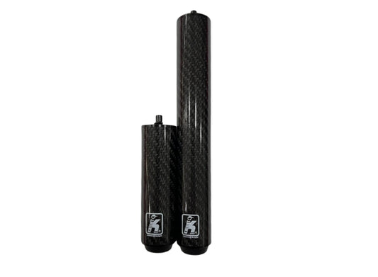 Knight Shot Carbon Fiber Cue Extension – Black | Radial Joint | 4" & 8" Options
