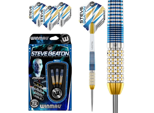 Winmau Steve Beaton Legacy Edition 90% Tungsten Steel Tip Darts | Professional 24g Precision Set (3pcs)