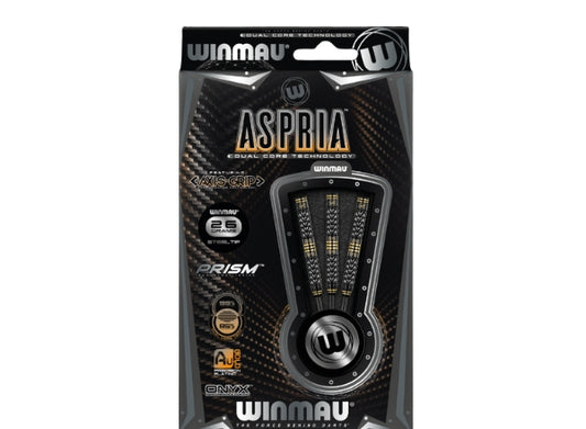 Winmau Aspria 95/85% Dual Tungsten Steel Tip Darts | Professional 24g Dual Density Precision Set (3pcs)