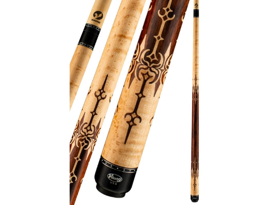 Viking Cue Motore MT0604 Pool Cue | 50 East Indian Rosewood & Premium Birdseye Inlays