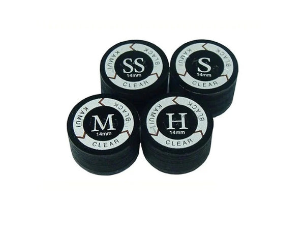 Kamui Clear Black Cue Tip 13mm & 14mm | Super Soft to Hard