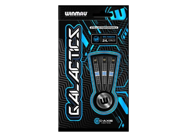 Winmau Galactics 90% Tungsten Steel Tip Darts | Professional 24g Precision Set (3pcs)