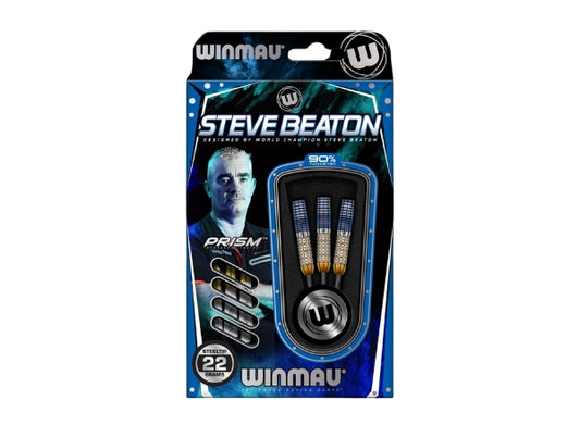 Winmau Steve Beaton Legacy Edition 90% Tungsten Steel Tip Darts | Professional 24g Precision Set (3pcs)