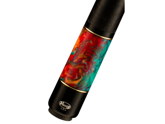 Viking Cue Bedlam BE0108 Pool Cue | Premium Teal Stain Cue for Professional Players