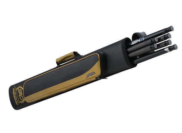 Predator Roadline 30th Anniversary Black & Gold Hard Cue Case – 2 Butts x 4 Shafts | Premium Billiard Cue Protection
